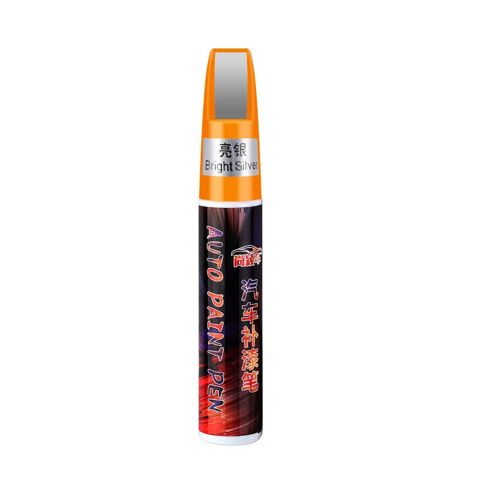 Car Mending Fill Paint Pen Waterproof Repair Painting Scratch Clear Remover for Ford Fiesta Focus Mondeo Ecosport Kuga Focus ST: Bright Silver