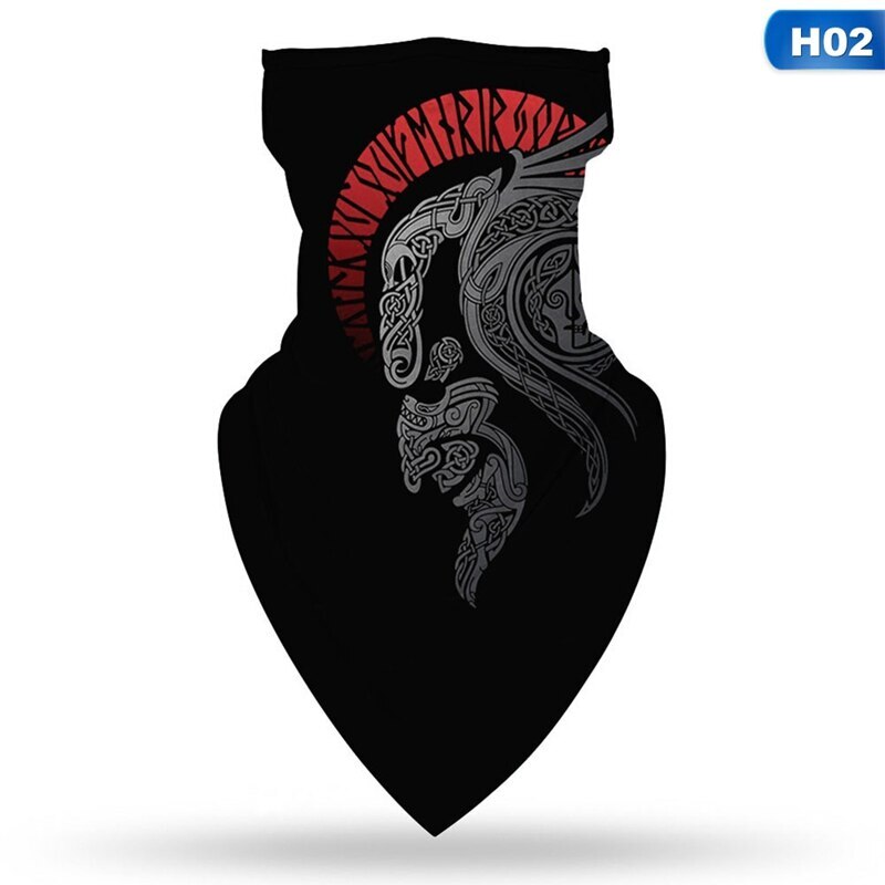 Unisex Bandana Tube Head Scarf Neck Gaiter Face Shield Mouth Cover Triangle Mask Outdoor Breathable Bike Bicycle Motorcycle: H02