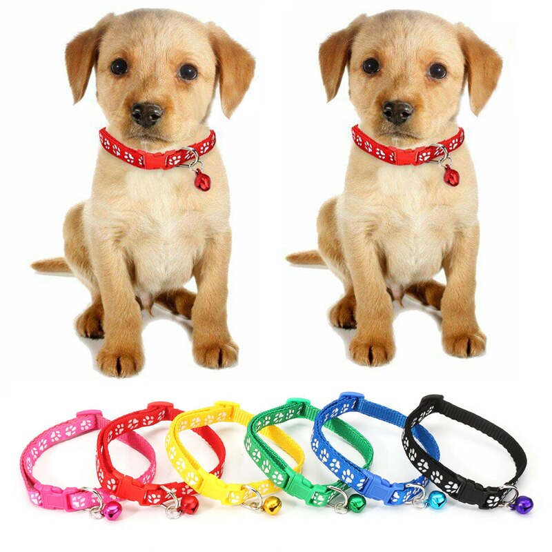 Collar de nailon con hebilla ajustable para mascotas, juego de 12 Uds. De cascabeles sólidos para perros y gatos: Default Title