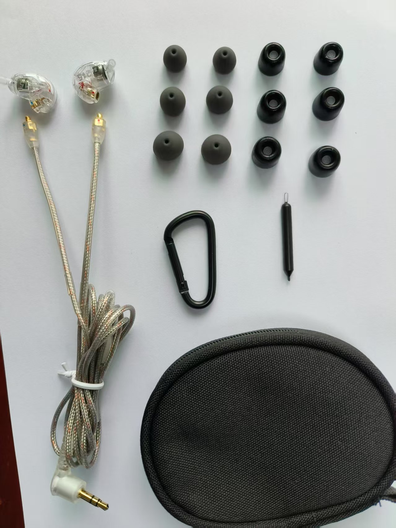 ! 24 uur SE215 Oortelefoons Hi-fi stereo Ruisonderdrukkende 3.5 MM SE 215 In oor Detchabl Oortelefoon met Doos VS SE535