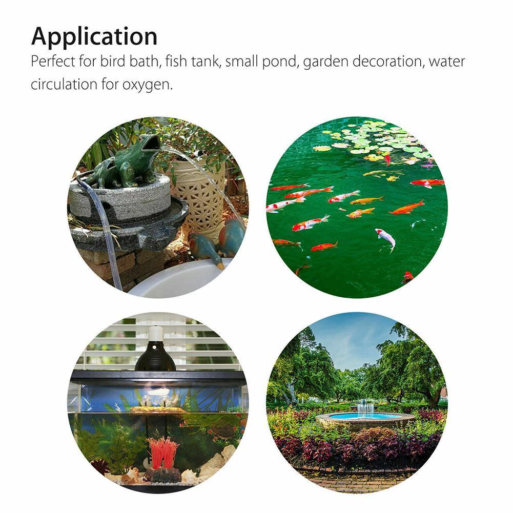 Solar Fountain Home Powered Water Fountain Pool Pond Garden Waterfall Sprinkler Sprayer Decorations Water Source 1.2W