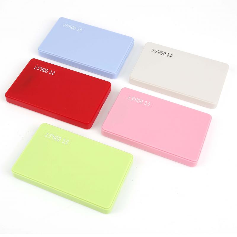 1pc Newest Stainless Steel 2.5 HDD Case Mobile Hard Disk Box 2.5 Inch Laptop USB3.0 External Hard Drive Enclosure For Scratches