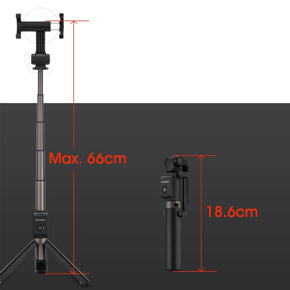 Palo de Selfie para Huawei AF15, trípode con Bluetooth, portátil, inalámbrico, de Control, Monopod de mano para iOS, Huawei teléfono Xiaomi 163g Max 66cm