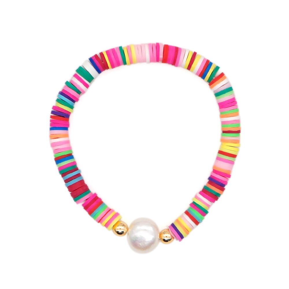 Go2 boho heishi kralen afrikaanse armbanden echte parel armband voor vrouwen boho string pulseira mujer zomer strand handgemaakte sieraden: Zz -b200117a