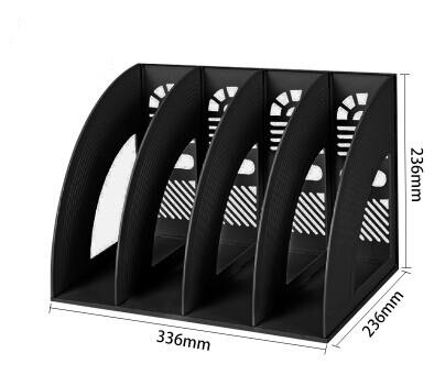 Document Stand Holder Office Desktop Plastic Tray File Holder Rack Storage Suppiles Book Magzine File Organizer Tray Rack Shelf: R