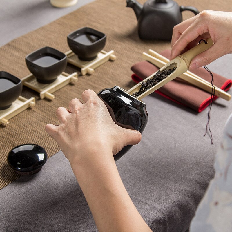 Hand Painted ceramics Spice tea Jar,Canister Products For The Kitchen Food Ancient Box Jar (tea, sugar, coffee beans, etc.)