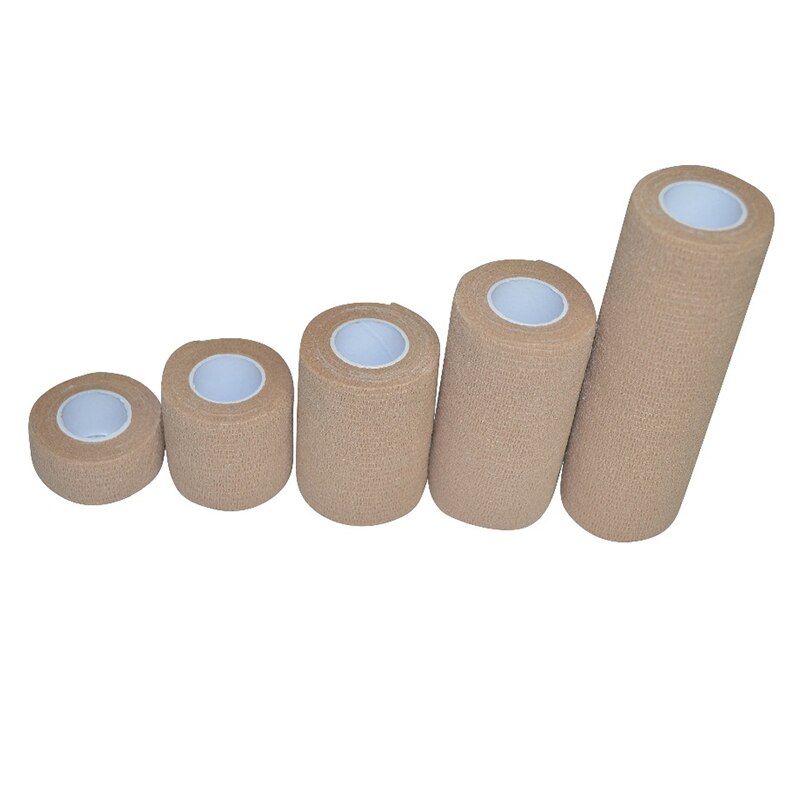 5 cm x 4.5 m 5 rolls/lot Coban latexvrij geweven Elastische Zelfklevende aanhangend Wrap bandage tender coflex tape