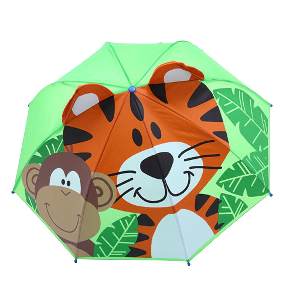 Baby piger drenge 3d tegneserie beskyttelse uv stråler paraply børn børn print cover parasol til sol regn udendørs paraply: G