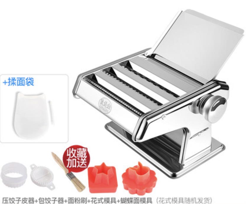 Stainless Steel Pasta Manual Noodle Maker Good Helper Handmade Spaghetti Noodles Noodle DIY Machine: combo 2 3 blades