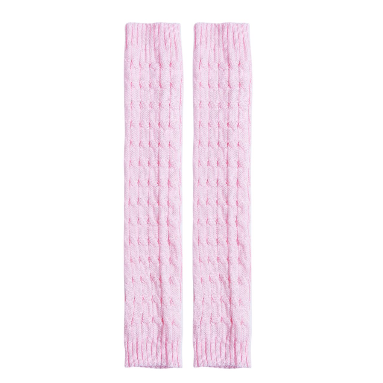 Frauen Damen Winter warm stricken Hohe Knie Bein Wärmer Häkeln Stiefel Socken schlapp Schwarz Weiß Beige Rosa: Rosa