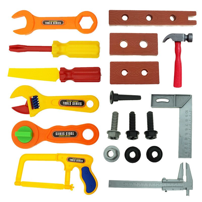19 stks/partij Plastic ABS Baby Tuin Tool Set Simulatie Reparatie Tool Speelgoed Vroeg Leren & Onderwijs Play Hourse speelgoed voor kinderen