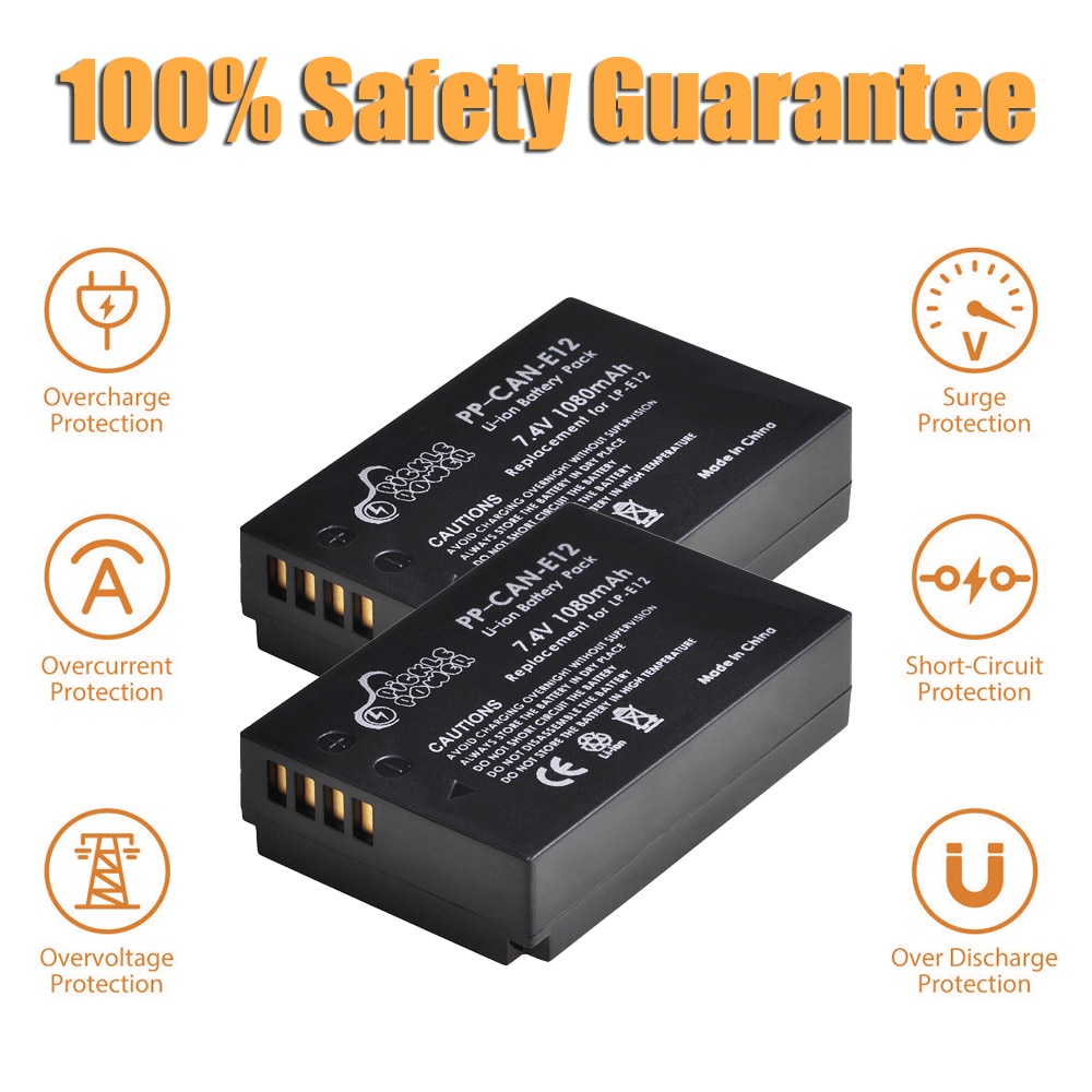 4 Uds LP-E12 LP E12 LPE12 Li-Ion batería y LED Dual USB cargador para Canon EOS M EOS M10 M50 M100 100D beso X7 rebelde SL1 Cámara