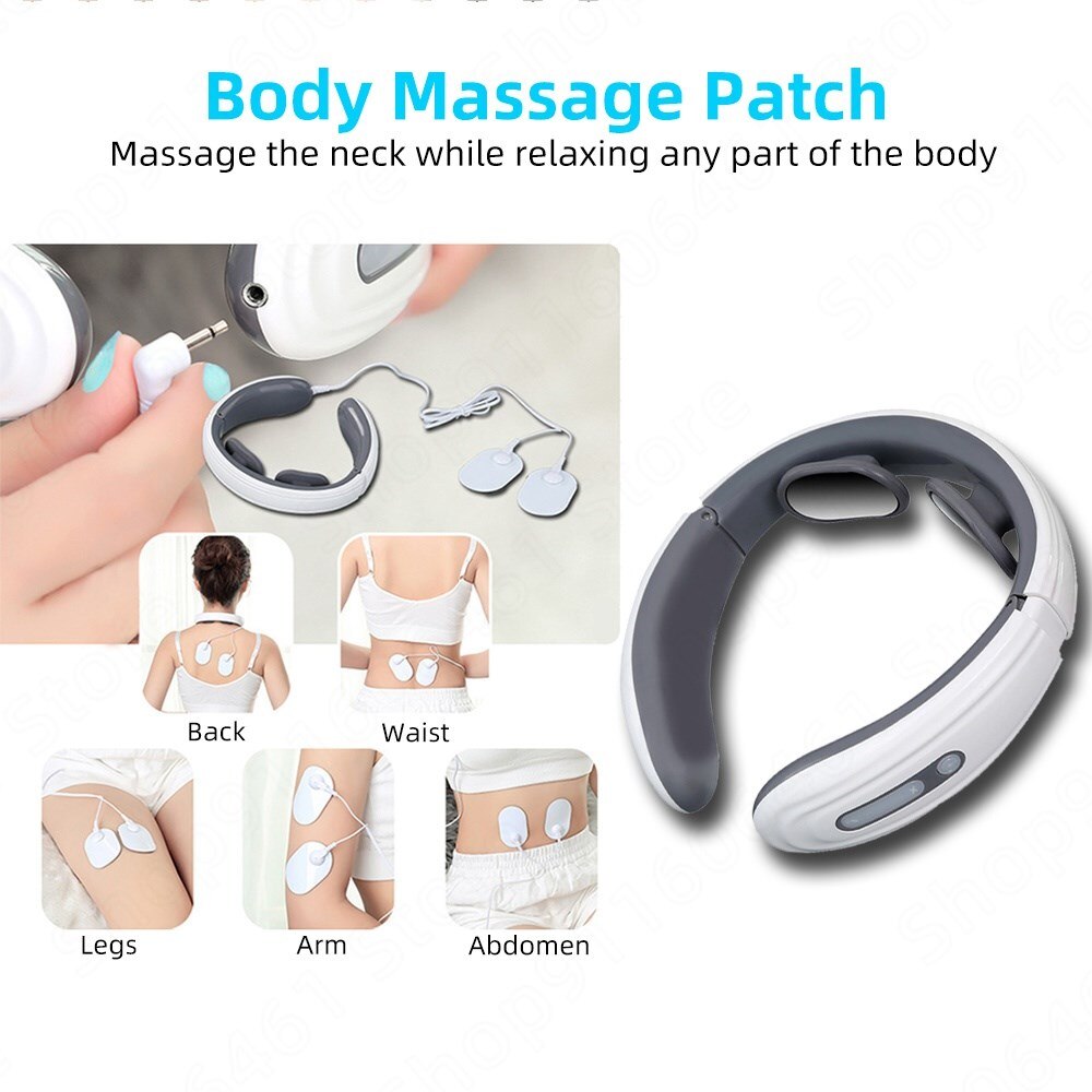Neck And Back Massager Electric Mini Machine Shoulder Body Massage Neck Pain Reliever Pulse Apparatus Massagers Devices