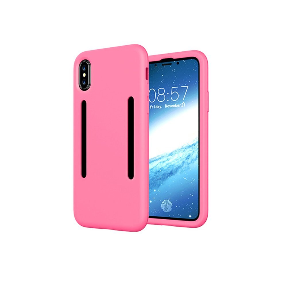 2 en 1 anti-transpiration sport coureurs motards brassard antichoc Silicone Gel téléphone étui brassards couvre pour Apple iPhone X