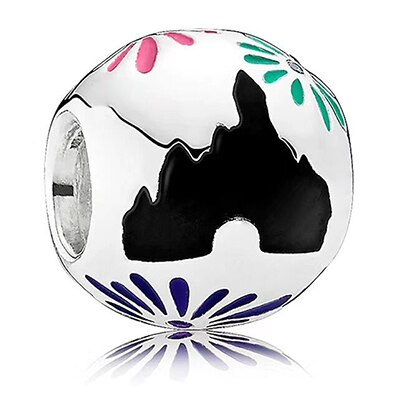 2019 NUOVO 100% 925 Argento Bella Bicicletta Romantico Giorno di san valentino del Regalo di Fascino del Fiocco di Neve Castello In Rilievo Collezione In Edizione Limitata: 3
