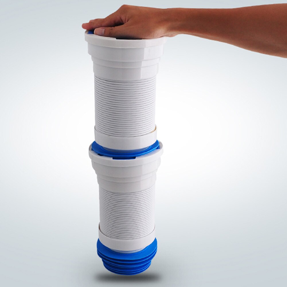 Pan Connector Waste Hose Household Leakproof ABS For Toilet Drain Adapter Universal Replacement Part Flexible WC Easy Install