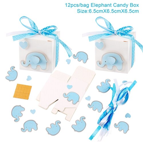 Fengrise 10 st pappersgodislåda barnlådor baby shower barnvagn formad låda födelsedagsfest dekoration pojke flicka bröllopsfavoriter