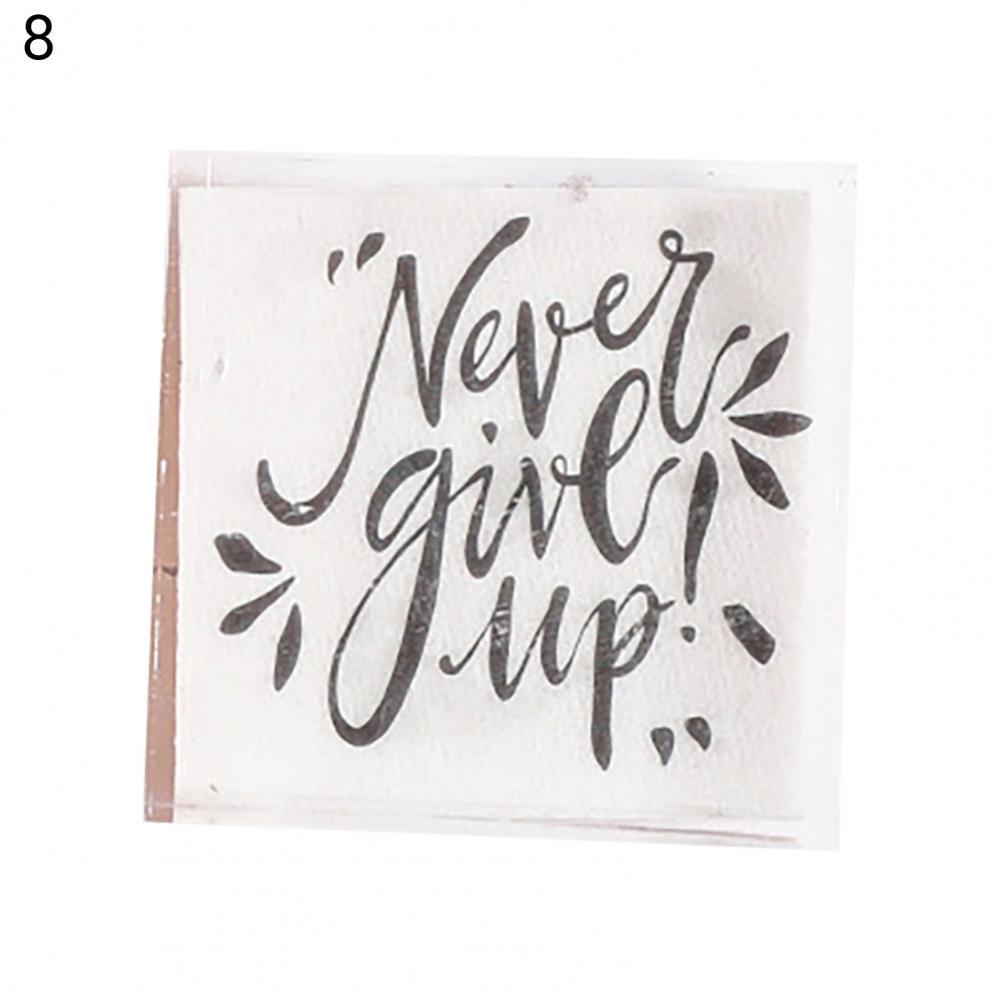 Transparent Warm Phrases Clear Stamp Rectangular Stamp Multifunctional for Home:  8