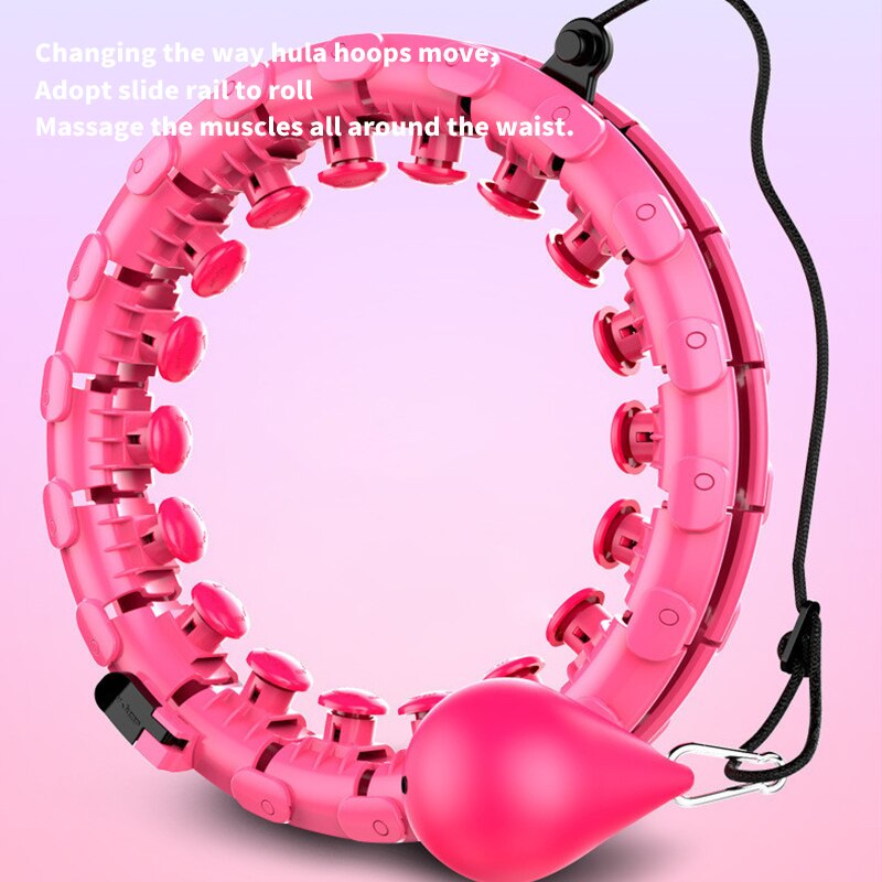 Magic hoop cintura fina perda de exercício abdominal pesos inteligente contagem inteligente esporte fitness nunca caindo hoop massagem aros