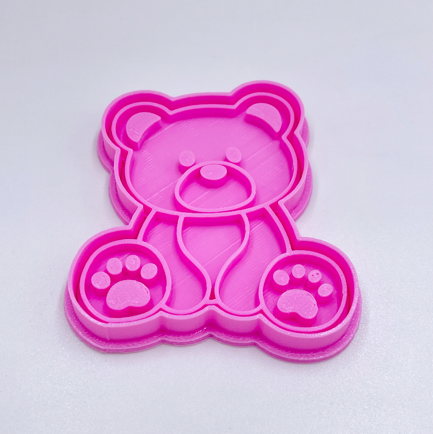 Taartdecoratie Kleine Beer Vorm Embosser Cookie Cutter Stempel Fondant Plastic Cutter Cakevorm Gereedschappen Fondant Bakken