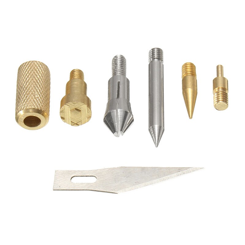 37pc Wood Burning Pen With Extra Tips Craft And Hobby Kit Great For Woodworking Soldering Pyrography Tool