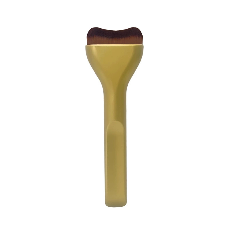 Foundation Makeup Brushes Set Ultra Thin Top Mask Brush For Liquid Cream Cosmetics Beauty Tool: YELLOW