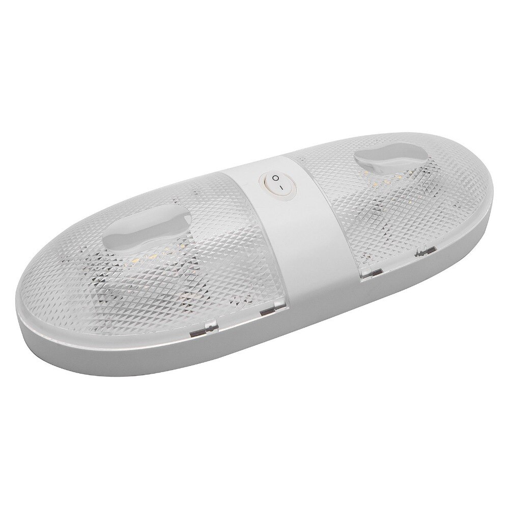 2pcs RV LED 12V 4W Fixture Ceiling Camper Trailer Marine Single Dome Light 12 Volt