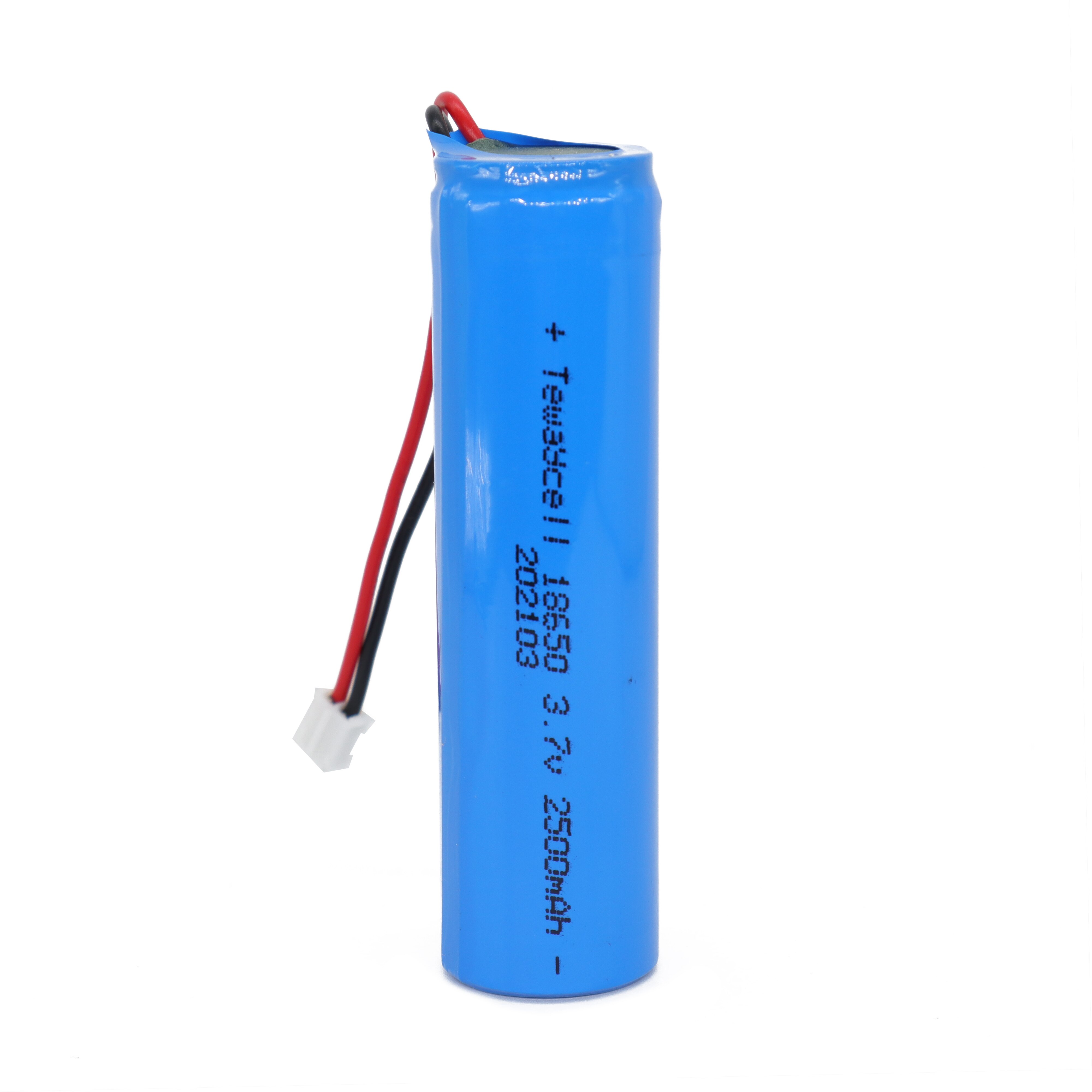 3 stk/parti 3.7v 18650 2500 mah 1 s 1p li-ion batteri med printkabler og jst  ph2.0 stik