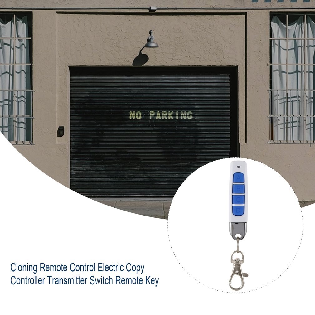 Clonage télécommande électrique copie contrôleur émetteur commutateur 4 boutons porte de Garage porte clé à distance 433MHZ Auto paire