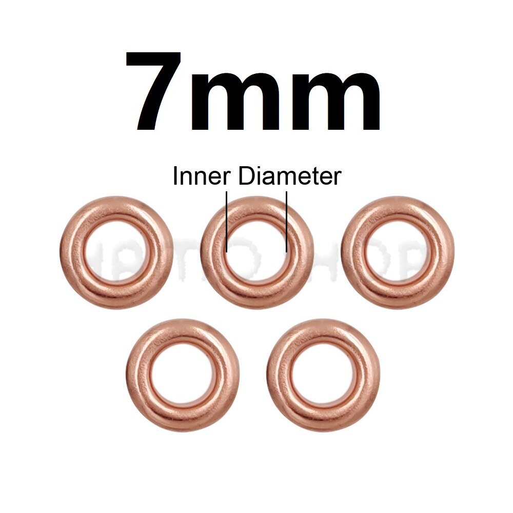100 Uds. Ojales de Metal con agujeros de Color oro rosa con arandela para accesorios de artesanía de cuero Diy zapatos cinturón gorra bolsa etiquetas ropa: NICKEL