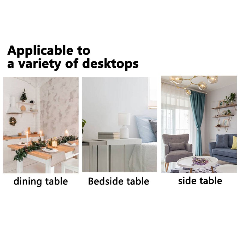 Dia 60cm Round PVC Waterproof Tablecloth Plastic Oilproof Table Cloth Soft No-wash Table Cloth For Home Kitchen Decor