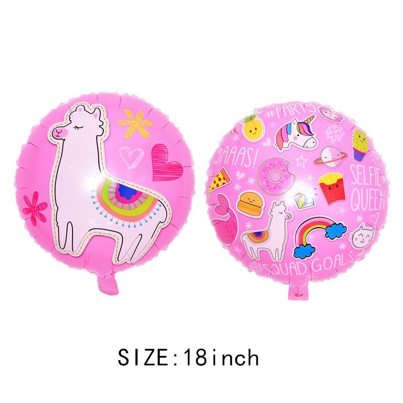 Cartoon Lama Aluminium Folie Ballon Dier Alpaca Lucht Ballon Voor Verjaardag Baby Shower Mexicaanse Fiesta Luau Party Supply