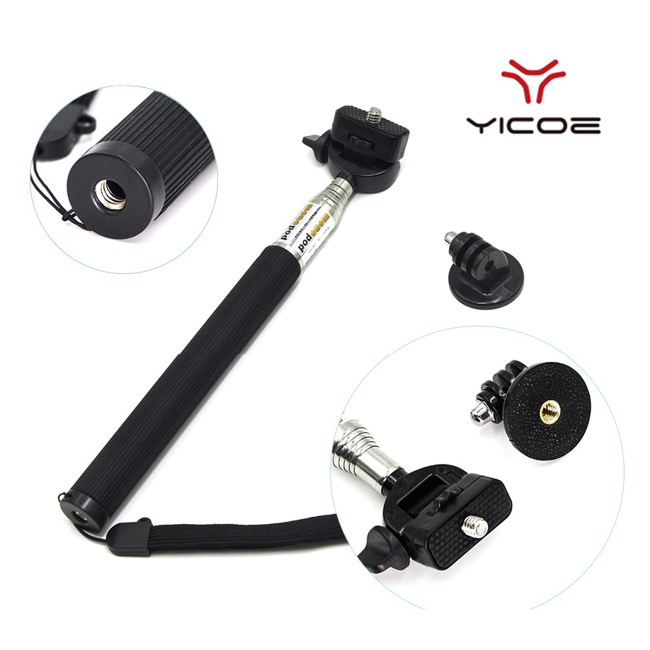 Selfie Stick Voor Gopro Hero7 6 5 4 3 Sjcam Xiaomi Yi 4 K Action Sport Camera Monopod Statief Gaan pro Accessoires