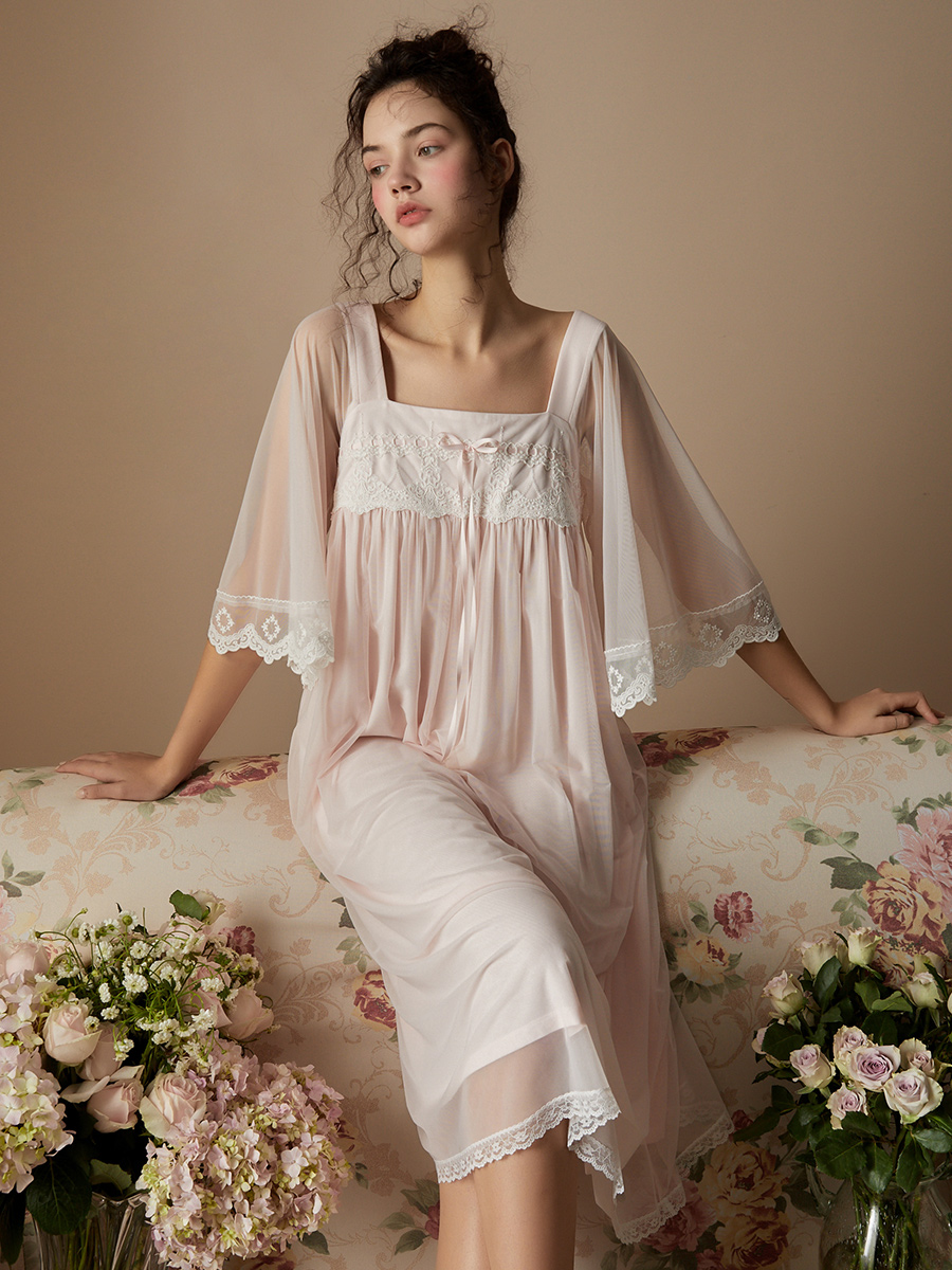 Camisón de China para mujer, ropa de dormir de verano, estilo chino Medieval