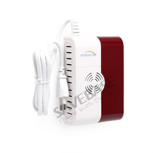 HOMSECUR DIY Wireless Monitoring Alarm System + Accessories For Burglar Alarm: A10 Gas Detector