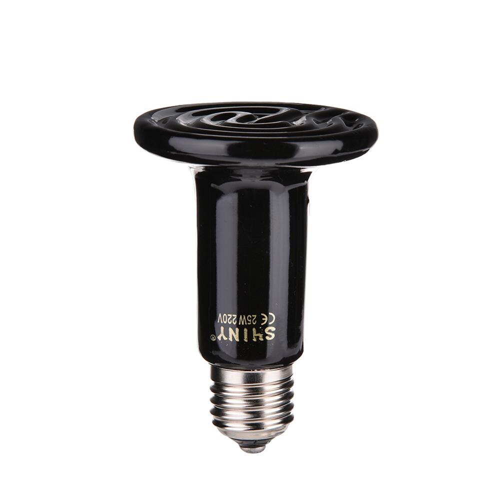 Huisdier reptielen ver infrarood keramische verwarmingslamp huisdier warmtelamp keramische isolatie verwarmingslamp 25/50/75/100w 220v warmtelamp