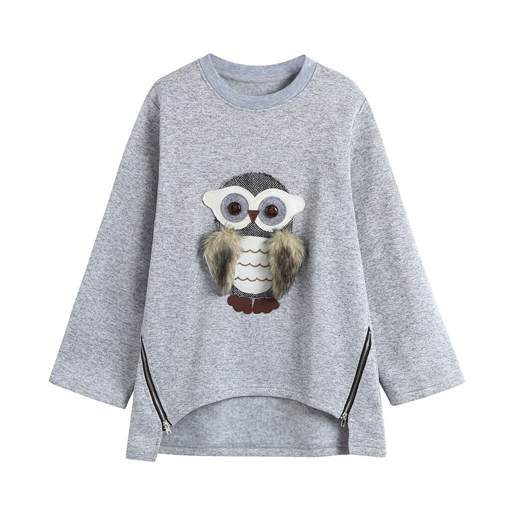 Kids clothes Baby Girls Long Sleeve Cartoon Owl Print Tops Hoodie Clothes children's clothing for girls