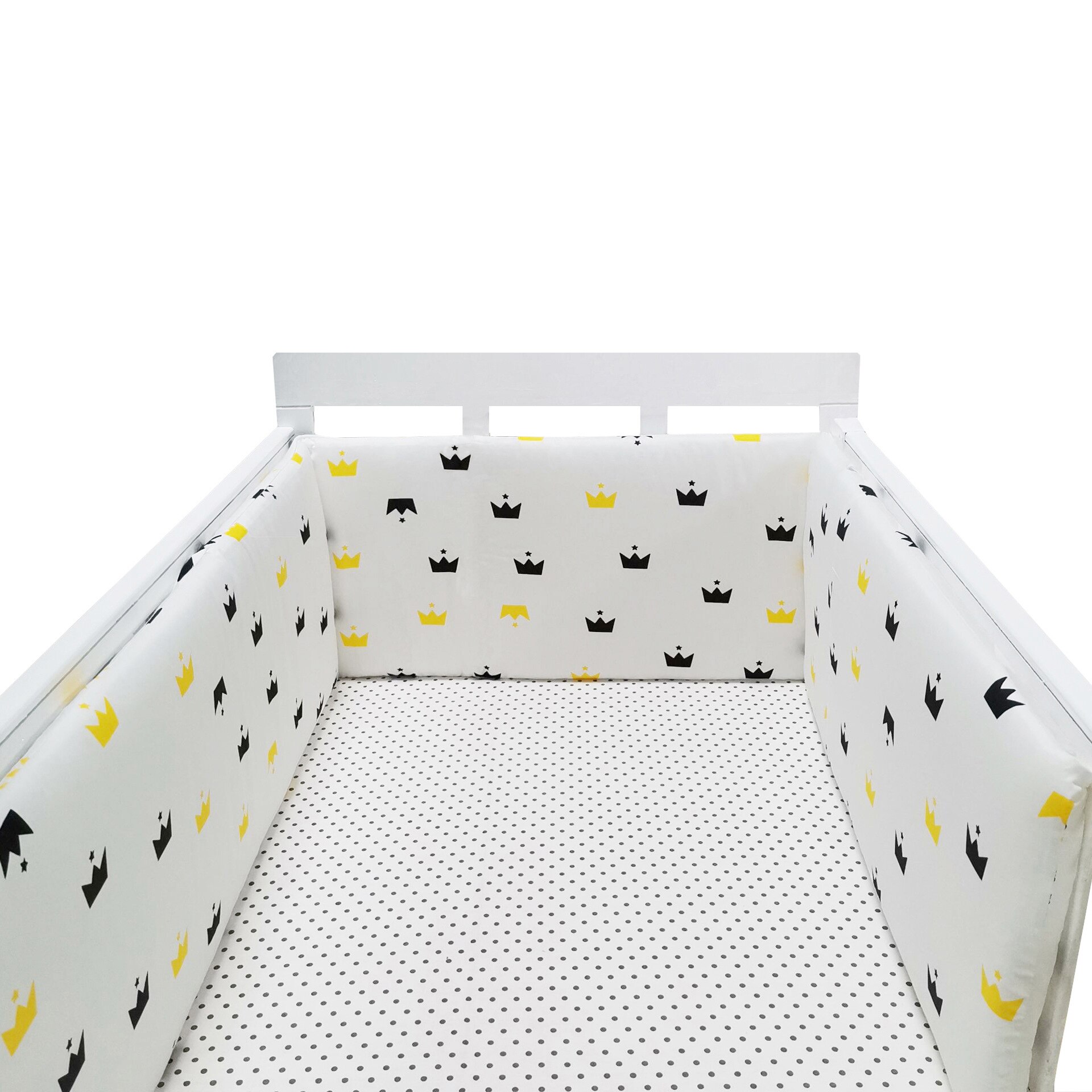 Intrecciato lettino paraurti culla culla cuscino cuscino culla protettore paraurti arredamento camera da letto accessori per Baby Roon: 3