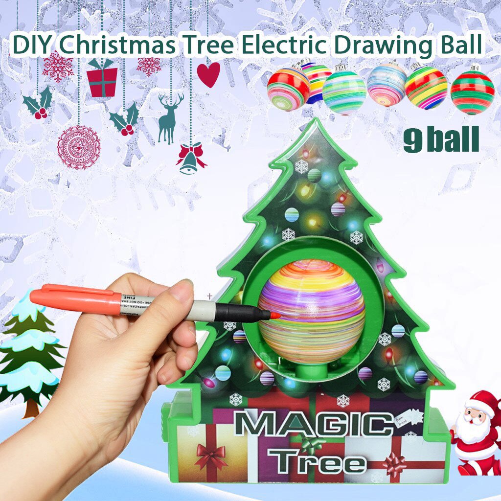 Magic tree DIY Christmas Machine Christmas Tree Decoration kit Electric Painting christmas decorations for home adornos