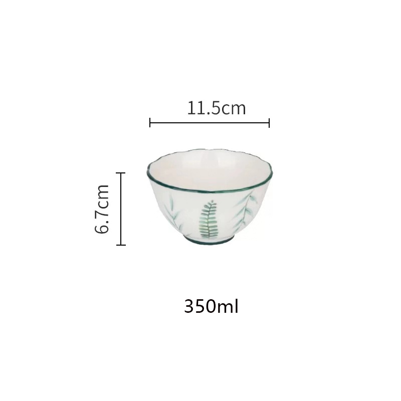 Keramik Teller Set schüssel teller tief anlage gericht kreative Europäischen stil steak platte porzellan mikrowelle neue: 4.5 inch bowl