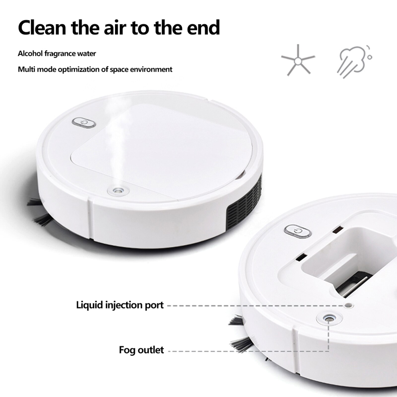 Robot Vacuum Cleaner,Automatic Smart Sweeping Cleaning Robot Sweeper for Pet hair Anti Collision Automatic Recharge Cleaner