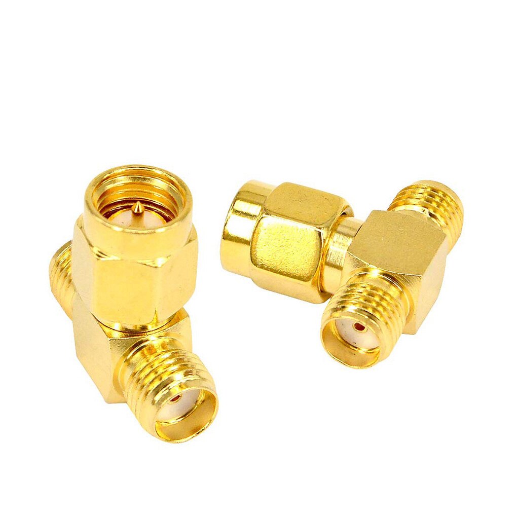 2/5PCS/Set RF Coax Adapter SMA Male to Dual SMA Female Connector Splitter Antenna Converter