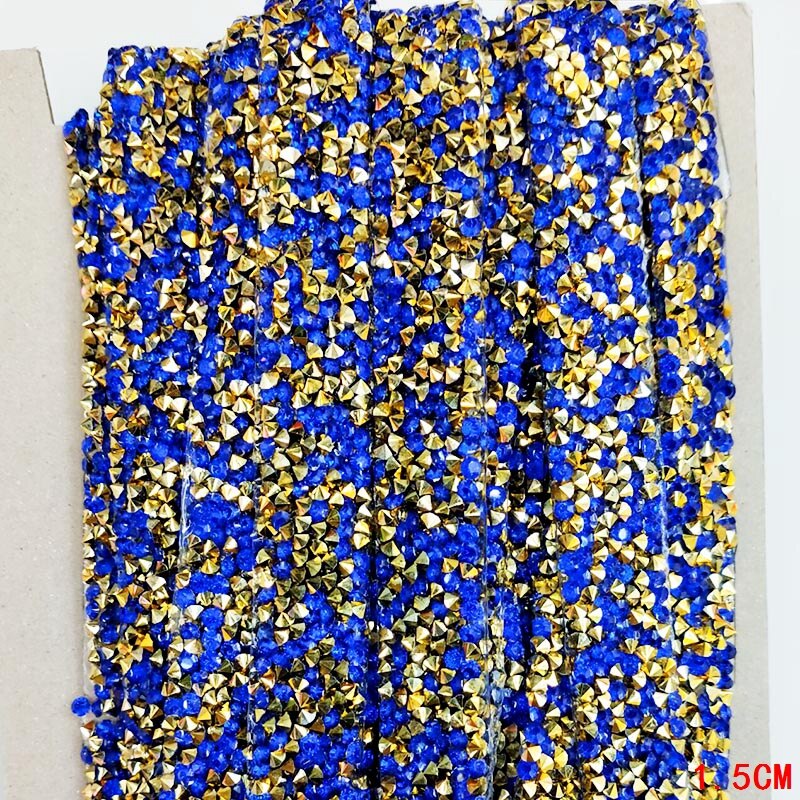 Goud En Zilver Rhinestone Trim Strass Fix Steentjes Glas Crystal Diamonds Voor Ambachten Steentjes Voor Kleding Diy Ketting: ZD0056
