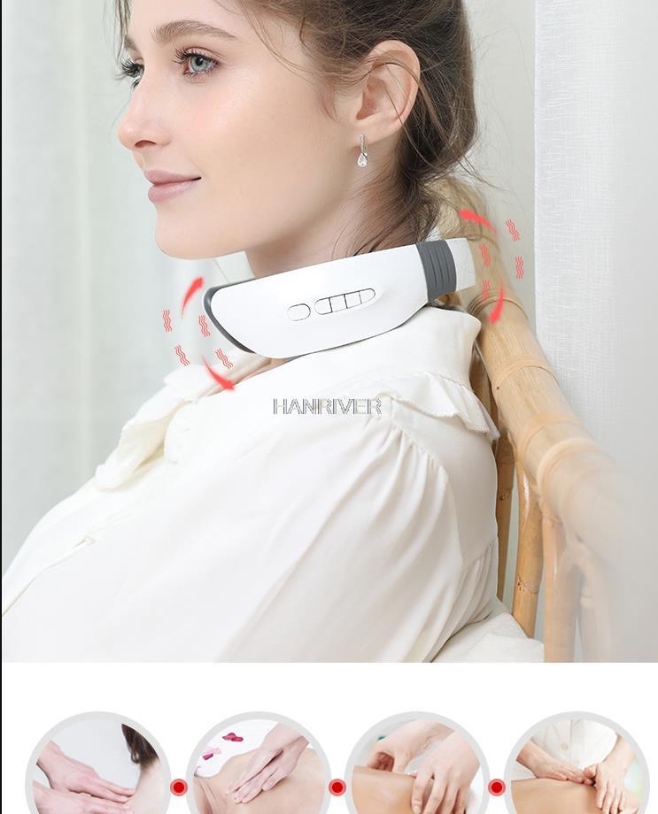 Cervical massager household electric intelligent neck massager neck massager pulse physiotherapy shoulder and neck massager