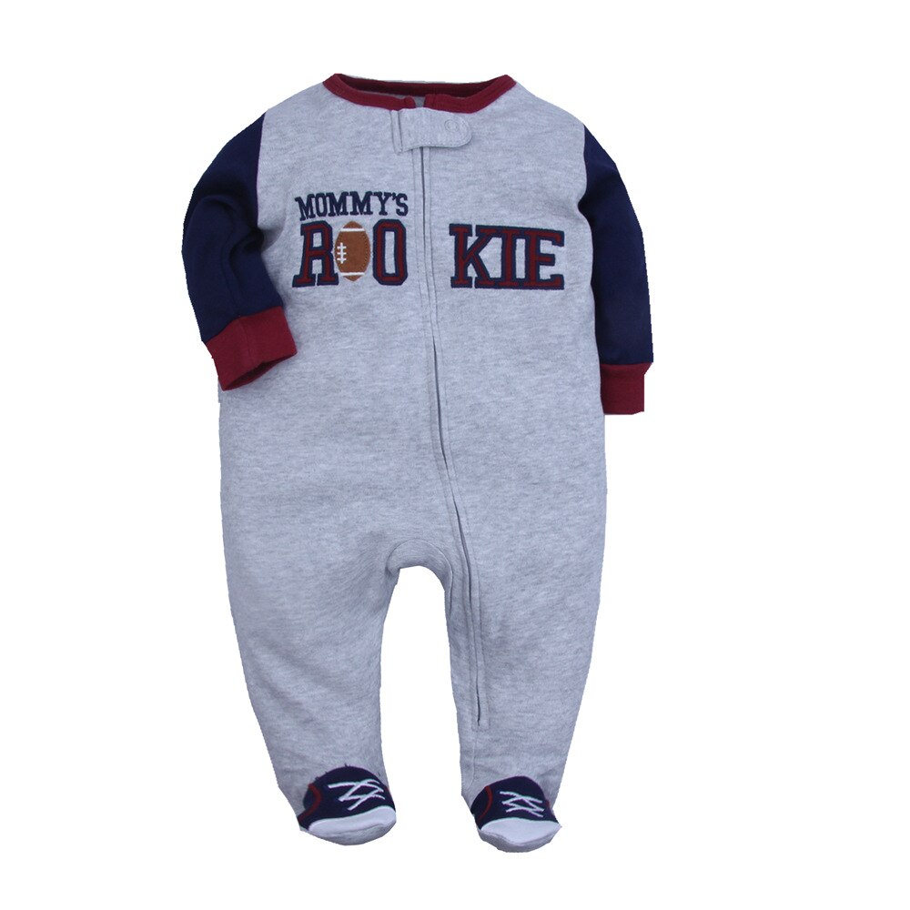 Herfst En Winter Baby Kleding Romper Baby Pyjama Baby Boy Kleding Baby Jumsuit Kinderen Kleding Newbaby Onesies: Gray / 9m