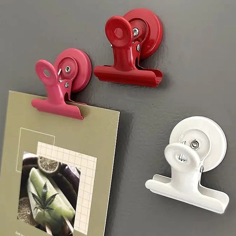 20/1PC Metal Magnetic Refrigerator Clips Magnet Grip Fridge Clips Heavy Duty Magnetic Clip for Whiteboard Magnets Photo Displays