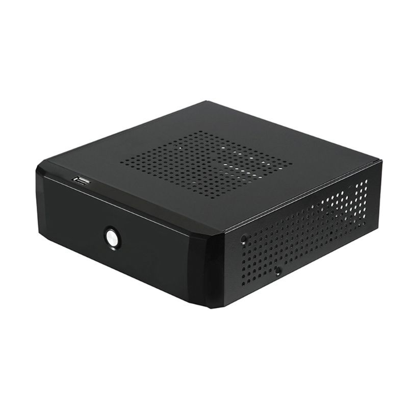 Praktisk strømforsyning hjemmekontor vært kabinet htpc computer kasse 2.0 usb desktop gaming pc chassis mini itx – Grandado