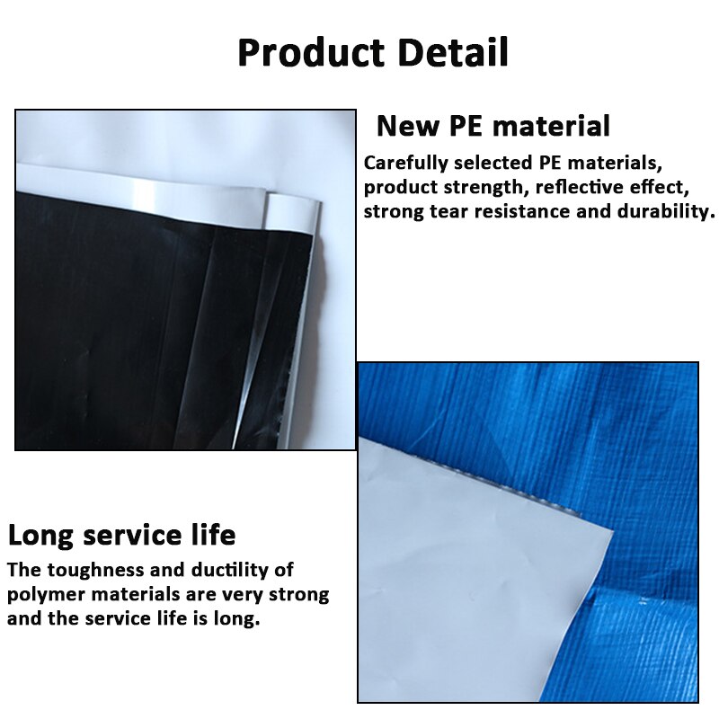 Black White PE Fish Pond Liner Garden Pond Landscaping Pool Reinforced Thick Heavy Duty Waterproof Membrane Liner Cloth