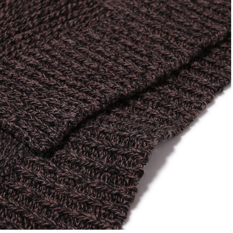 Men's Cotton Hooded Vest Solid Slim Fit Sleeveless Autumn Spring Warm Long Clothes Knitted Wool Sweaters Casual Male Jackets