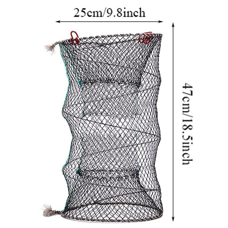 Opvouwbare Viskooi Net Krab Kooi Garnaal Visnetten Visgerei Bescherming Net Automatisch Voor Zee Riviergebruik